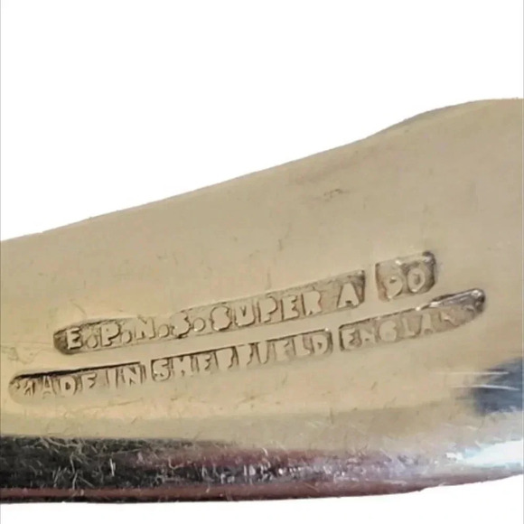 Sheffield England E.P.N.S. Ladle Super A 90 Silverplate 5" 30g - Picture 3 of 4